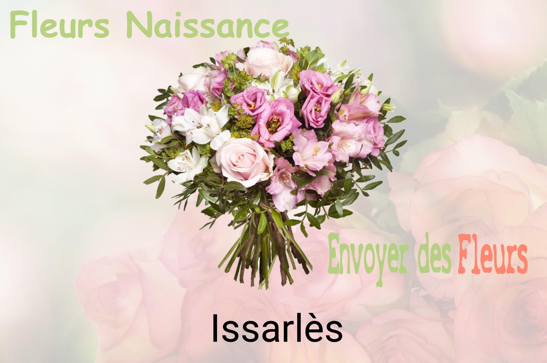 Bouquet de fleurs de naissance livré à Issarlès